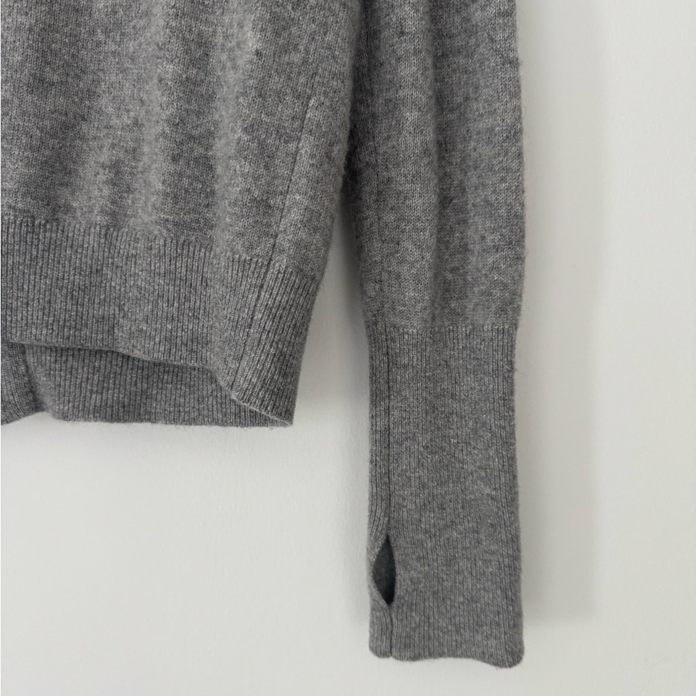 White + Warren Heather Gray Zip Up Hoodie SM - Picture 9 of 9